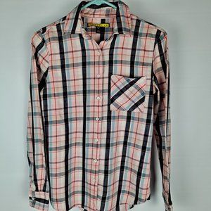 Prince & Fox Plaid Button Down Shirt Sz S/P